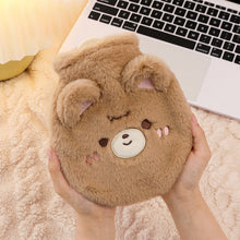 Load image into Gallery viewer, 1Pc 350ml Cute Warm Hot Water Bottle Bag Girl Warm Belly Warmer Filled Explosion-proof Portable Winter Reusable Hand Warmer

