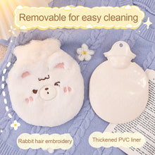 Load image into Gallery viewer, 1Pc 350ml Cute Warm Hot Water Bottle Bag Girl Warm Belly Warmer Filled Explosion-proof Portable Winter Reusable Hand Warmer
