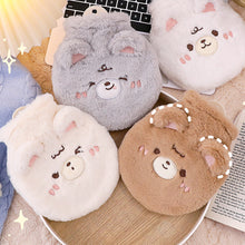 Load image into Gallery viewer, 1Pc 350ml Cute Warm Hot Water Bottle Bag Girl Warm Belly Warmer Filled Explosion-proof Portable Winter Reusable Hand Warmer
