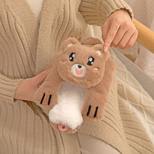 Load image into Gallery viewer, 1Pc 500ml Cute Warm Hot Water Bottle Bag Girl Warm Belly Warmer Filled Explosion-proof Portable Winter Reusable Hand Warmer
