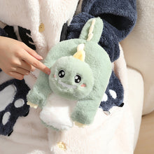 Load image into Gallery viewer, 1Pc 500ml Cute Warm Hot Water Bottle Bag Girl Warm Belly Warmer Filled Explosion-proof Portable Winter Reusable Hand Warmer
