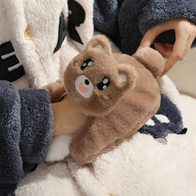 Load image into Gallery viewer, 1Pc 500ml Cute Warm Hot Water Bottle Bag Girl Warm Belly Warmer Filled Explosion-proof Portable Winter Reusable Hand Warmer
