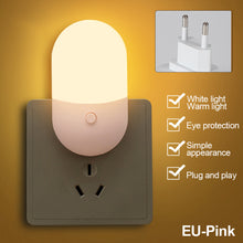 Load image into Gallery viewer, 1Pc Bedside Lamp Night Light EU US Plug LED Night Light Bedroom Lamp Gift for Children Cute Night Lamp For Corridor WC
