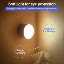 Load image into Gallery viewer, 360 Rotated PIR Motion Sensor LED Night Light Wall Lamps Rechargeable Under Cabinet Light Wireless Closet Night Lamp
