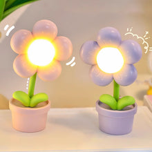 Load image into Gallery viewer, Mini LED Flower Night Light Cute Small Table Lamp Desktop Ornament Bedside Bedroom Ambient Lights Children Toy Kids Holiday Gift
