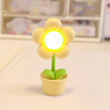 Load image into Gallery viewer, Mini LED Flower Night Light Cute Small Table Lamp Desktop Ornament Bedside Bedroom Ambient Lights Children Toy Kids Holiday Gift
