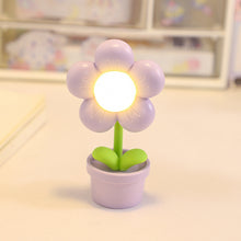 Load image into Gallery viewer, Mini LED Flower Night Light Cute Small Table Lamp Desktop Ornament Bedside Bedroom Ambient Lights Children Toy Kids Holiday Gift
