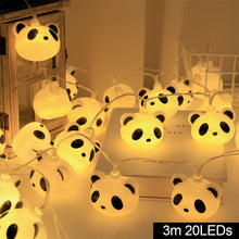 Load image into Gallery viewer, 10/20 LED Light String Panda Smile Cloud Garlands Battery USB Kid Girl Christmas Light Holiday Party Bedroom Nursery Fairy Lights
