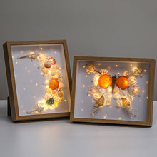 Load image into Gallery viewer, Art Deco DIY Shell Frame Painting Night Light Wall Artwork Table Lamp Bedroom Ornament Christmas New Year Gift
