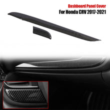 Load image into Gallery viewer, 2Pcs Car Carbon Fiber Texture Central Console Dashboard Panel Protective Cover Trim For Honda CRV 2017-2021 LHD(Left Hand Driver)
