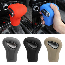 Load image into Gallery viewer, Silicone Car Case Gear Head Shift Collars Shift Knob Grips Cover Shift Lever Decoration Cover Accessories For Audi A4L A5 A6L Q5 Q7 05-16
