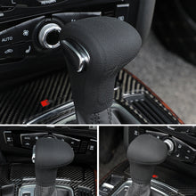 Load image into Gallery viewer, Silicone Car Case Gear Head Shift Collars Shift Knob Grips Cover Shift Lever Decoration Cover Accessories For Audi A4L A5 A6L Q5 Q7 05-16
