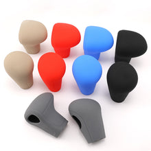 Load image into Gallery viewer, Silicone Car Case Gear Head Shift Collars Shift Knob Grips Cover Shift Lever Decoration Cover Accessories For Audi A4L A5 A6L Q5 Q7 05-16
