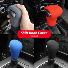 Load image into Gallery viewer, Silicone Car Case Gear Head Shift Collars Shift Knob Grips Cover Shift Lever Decoration Cover Accessories For Audi A4L A5 A6L Q5 Q7 05-16
