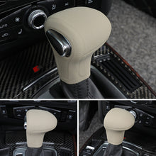 Load image into Gallery viewer, Silicone Car Case Gear Head Shift Collars Shift Knob Grips Cover Shift Lever Decoration Cover Accessories For Audi A4L A5 A6L Q5 Q7 05-16
