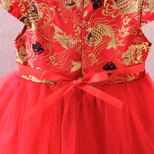 Load image into Gallery viewer, Girls Dresses Children's Chinese Style Dress Kids Cheongsam Princess Dresses For Girls Baby Tutu Clothing New Year Clothes Kids 1-7Years
