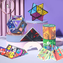 Load image into Gallery viewer, Shape Shifting Box Geometric Changeable Magic Cube 3D Decompression Hand Flip Puzzle Kids Reliever Fidget Toy

