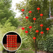 Load image into Gallery viewer, 30Pcs Small Flocking Red Lanterns DIY Mini Lucky Hanging Lantern Wedding Party Decor Chinese Spring Festival New Year Gift
