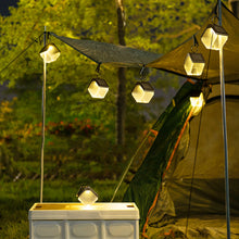 Load image into Gallery viewer, 2pcs/pack Solar Lamps Outdoor Decoration Christmas Hanging Clip Wall Lamp Ice Block Transparent Shape Porch Path Lights Solar Camping Lights
