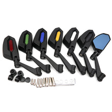 Load image into Gallery viewer, 2Pcs Foldable Motorcycle Electric Vehicle Side Mirrors Motorbike Scooters Accessories Rearview Mirror Side View Mirrors Motor
