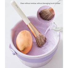 Load image into Gallery viewer, Silicone Makeup Brush Cleaner Detachable Large Capacity Storage Drying Rack Beauty Tool Cleaning Supplies
