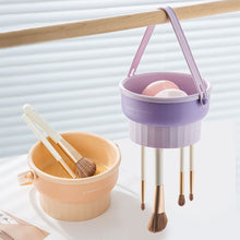 Load image into Gallery viewer, Silicone Makeup Brush Cleaner Detachable Large Capacity Storage Drying Rack Beauty Tool Cleaning Supplies
