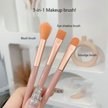 Load image into Gallery viewer, 3pcs/set Portable Makeup Brushes Skin Friendly Soft Blusher Brush Eyeshadow Brush Halo Brush Makeup Brushes Makeup Tools
