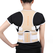 Load image into Gallery viewer, Magnetic Posture Correction Belt Breathable Back Support Strap Hunchback Adjustment Spinal Back Posture Corrector
