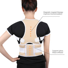 Load image into Gallery viewer, Magnetic Posture Correction Belt Breathable Back Support Strap Hunchback Adjustment Spinal Back Posture Corrector
