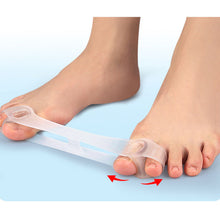 Load image into Gallery viewer, Soft Comfortable Toe Splitter Tension Band Thumb Valgus Corrector Bigfoot Orthopedic Training Stretching Tension Band
