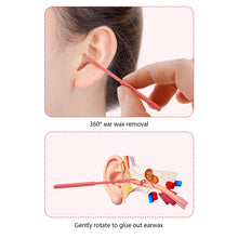Load image into Gallery viewer, 20pcs/pack Adhesive Cleaning Earpick Soft Comfortable Rubber Head Sticky Spiral Ear Spoon Ear Cleaning Earwax Tool
