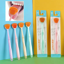 Load image into Gallery viewer, Double Sided Tongue Scraper Oral Tongue Coating Cleaning Brush Soft Portable Oral Care Tongue Scraper Oral Health Care Tool
