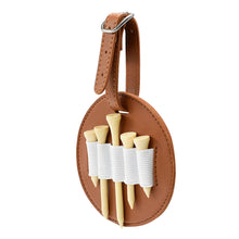 Load image into Gallery viewer, 1PC Golf Tee Double-Sided Insert Bag Outdoor PU Leather Waist Hanging Portable Golf Accessories Storage Packbag
