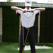 Load image into Gallery viewer, Golf Multi-Function Trainer Stable Swing Posture Training Core Strength Portable Latex Tension Rope Fitness Equipment

