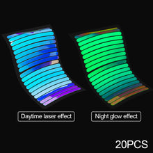 Load image into Gallery viewer, Mountain Bike Rainbow Cool Highlight Reflective Stickers Balance Bike Motorcycle Noctilucence Safety Warning Stickers Bicycle Tire Ornaments
