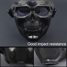 Load image into Gallery viewer, Skull Windproof Dust-Proof Riding Goggles Outdoor Shooting Impact Resistance Splash-Proof Mask Motorcycle Harley Helmet Off-Road Tactical Riding Mask
