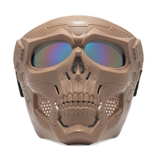 Load image into Gallery viewer, Skull Windproof Dust-Proof Riding Goggles Outdoor Shooting Impact Resistance Splash-Proof Mask Motorcycle Harley Helmet Off-Road Tactical Riding Mask
