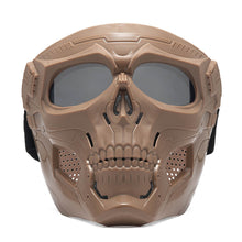 Load image into Gallery viewer, Skull Windproof Dust-Proof Riding Goggles Outdoor Shooting Impact Resistance Splash-Proof Mask Motorcycle Harley Helmet Off-Road Tactical Riding Mask

