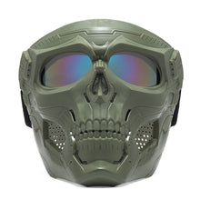 Load image into Gallery viewer, Skull Windproof Dust-Proof Riding Goggles Outdoor Shooting Impact Resistance Splash-Proof Mask Motorcycle Harley Helmet Off-Road Tactical Riding Mask

