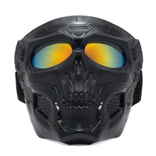 Load image into Gallery viewer, Skull Windproof Dust-Proof Riding Goggles Outdoor Shooting Impact Resistance Splash-Proof Mask Motorcycle Harley Helmet Off-Road Tactical Riding Mask
