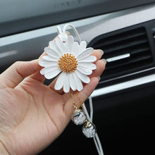 Load image into Gallery viewer, Car Interior Decoration Plaster Fragrance Daisy Auto Rearview Mirror Pendant Little Daisy Decoration Accessories
