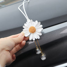 Load image into Gallery viewer, Car Interior Decoration Plaster Fragrance Daisy Auto Rearview Mirror Pendant Little Daisy Decoration Accessories
