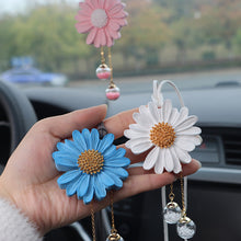 Load image into Gallery viewer, Car Interior Decoration Plaster Fragrance Daisy Auto Rearview Mirror Pendant Little Daisy Decoration Accessories
