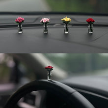 Load image into Gallery viewer, Mini Rose Sunflower Vase for Car Interior DecorationAuto Center Console Decoration Ornaments Gifts Accessories

