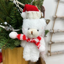 Load image into Gallery viewer, Plush Christmas Scarf Bear Gift Box Decoration Couple Bear Doll 15cm Xmas Stuffed Bear Toys Gifts Bouquet Decoration Bear Toys
