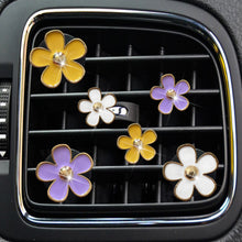 Load image into Gallery viewer, 6Pcs/Set Car Outlet Vent Perfume Clips Freshener Air Conditioning Aromatherapy Small Daisy Interior Decoration Supplies
