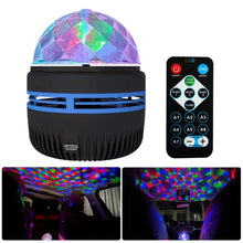 Load image into Gallery viewer, Car Multifunction LED Light Projection Night Light Starry Sky Bedside Atmosphere Lamp Rotating Stage Light Projector Lamp
