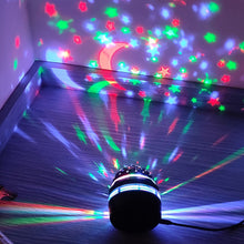 Load image into Gallery viewer, Car Multifunction LED Light Projection Night Light Starry Sky Bedside Atmosphere Lamp Rotating Stage Light Projector Lamp

