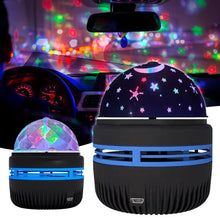 Load image into Gallery viewer, Car Multifunction LED Light Projection Night Light Starry Sky Bedside Atmosphere Lamp Rotating Stage Light Projector Lamp
