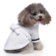 Load image into Gallery viewer, Pet Dog Cat Bathrobe Drying Coat Clothes Thickened Absorbent Dog Hooded Towel Puppy Shower Gown Pet Nightwear Accessories
